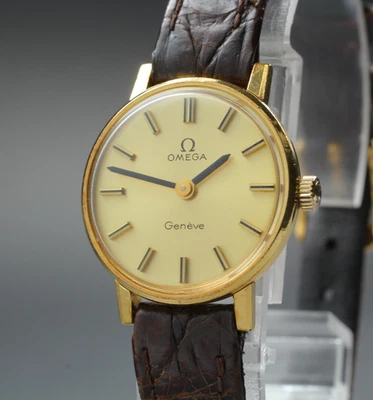 Vintage 1973 [Near MINT] Omega Geneve Cal.625 23mm Manual Winding Gold Women's - Image 1 of 4