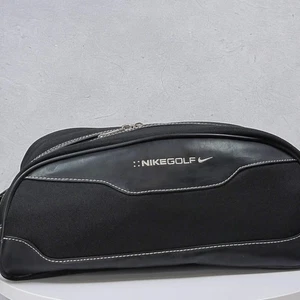 De colección Nike Golf Cuero Borde Negro Bolso de Golf Zapatos de Golf Malla Ventilada Cierre de Cremallera - Imagen 1 de 13