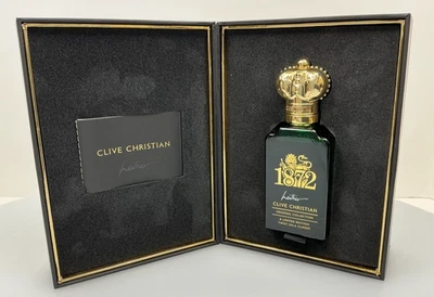 NUEVO RARO REINO UNIDO VINTAGE CLIVE CHRISTIAN 1872 CUERO PARA HOMBRES 1,6 oz - *DESCONTINUADO Foto 1 de 4
