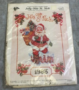 1983 The Vermillion Stitchery CTXS831 Jolly Olde St. Nick Counted Cross Stitch - Bild 1 von 3