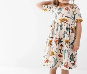Alice + Ames Girls Ballet Dress Sz 8 Herbal Flower Ballerina Twirl Skirt cotton - Picture 1 of 10