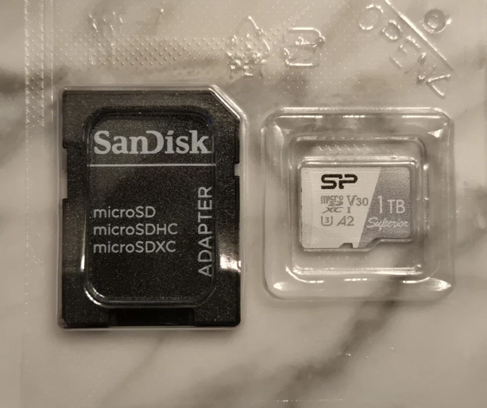 Silicon Power 1TB Superior Micro SDXC UHS-I (U3) 4K A2,High Speed 1TB USED - Image 1 of 1