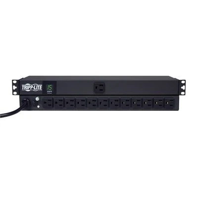 Tripp Lite PDU Metered 120V 15A 5-15R 13 Outlet 5-15P Horizontal 1URM (PDUMH15) - Image 1 of 4