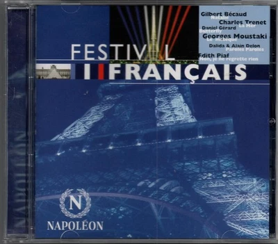 FESTIVAL FRANCAIS - Various   CD   Becaud  Moustaki  Piaf  Dalida - Bild 1 von 2