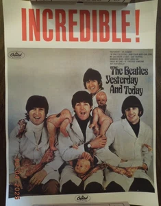 THE BEATLES "Butcher Cover" 1966 'Yesterday & Today' U.S. Promo Poster, 17"x23" - Picture 1 of 1