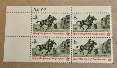 Scott #1478, Colonial Communications: Post Rider, 1973 US 8¢ MNH/OG, VF/XF - Image 1 of 2