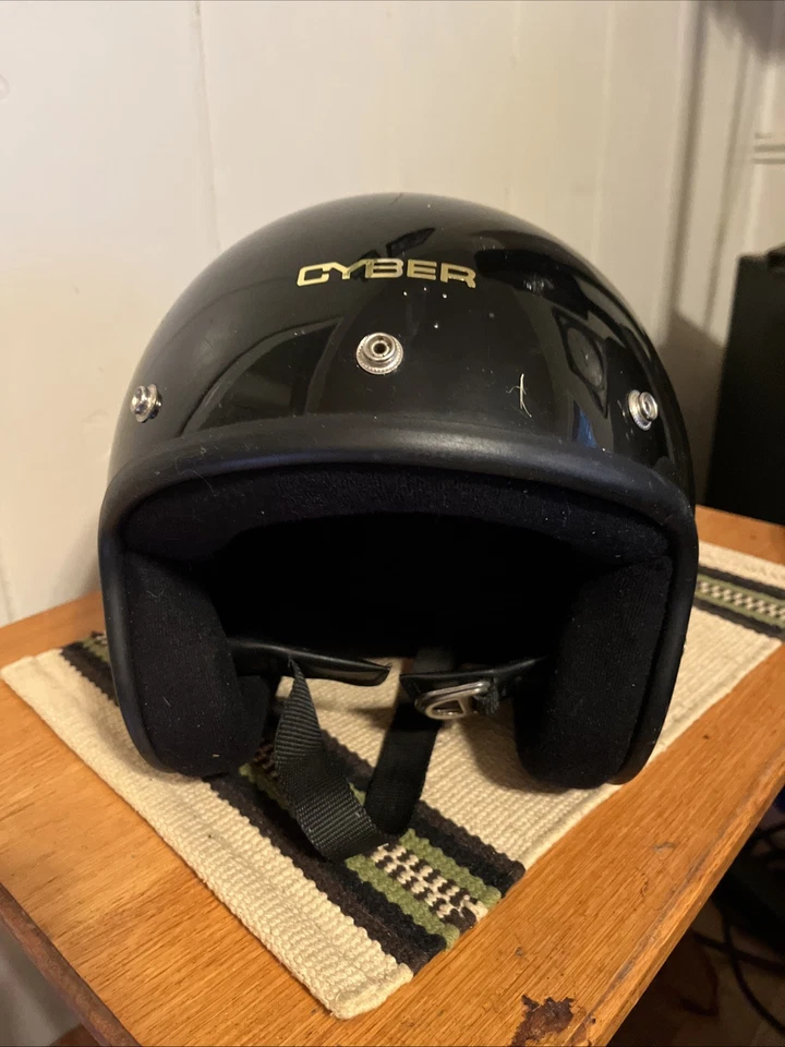 CASCO DE MOTO CIBER CARA ABIERTA NEGRO, TALLA GRANDE Foto 1 de 4