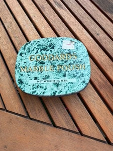 Vintage Goddards Marble Polish 4 1/2 Ozs Tin Made In England - Picture 1 of 4