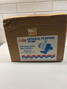 New Rule Model 17 12V General Purpose Centrifugal Pump For Wash Down & Livewell - Picture 1 of 10
