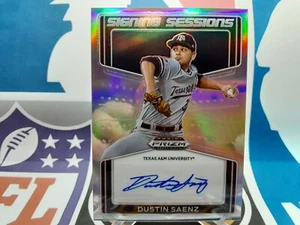 ⚾️ 2022 Panini Prizm DP Silver Firning Sessions Auto Dustin Saenz #SS-SZ - Imagen 1 de 3