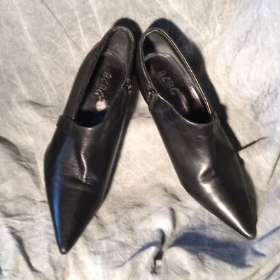 BCBG Paris Woman's Black Side Zipper Low Ankle Heal Boot - Image 1 of 4