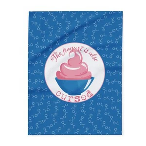 Simpsons Frogurt Cursed, Pink Text- Arctic Fleece Blanket by GatorDesign 3 SIZES - Picture 1 of 14