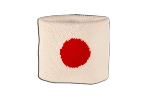 Schweißband Fahne Flagge Japan 7x8cm Armband für Sport - Picture 1 of 1