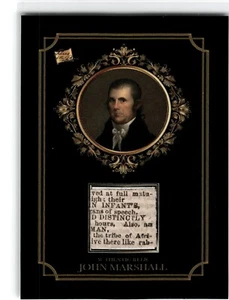 Pieces of the Past Relic Card John Marshall - Imagen 1 de 2