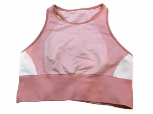 Lululemon Sport BH Damen 10 Pfirsich Ebbe Zug Stretch hochgeschlossen keine herausnehmbaren Pads - Bild 1 von 9