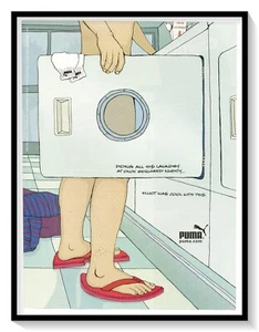 Puma Ropa y Zapatos Desnudo Elliot Impresión Anuncio 2003 Revista Publicidad Arte - Imagen 1 de 2