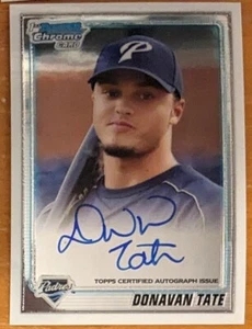 2010 Bowman Chrome Autograph Auto Donavan Tate Card # BCP90 - Picture 1 of 1