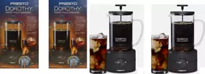 4 Cold Brew Coffee Maker, Iced Coffee Maker Presto Dorothy Rapid Cold Brewer - Picture 1 of 1