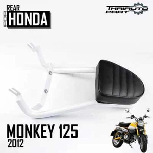 Back Cushion With Backrest White For HONDA Z125 MONKEY 125 2018-24 - Picture 1 of 9