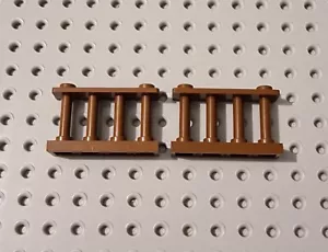 Lego Zaun Gitter Absperrung Fenche alt braun 2 Stk. City System 30055 A115 - Bild 1 von 1