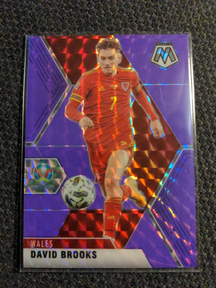 2021 Panini Euro Mosaic Soccer - David Brooks Purple Prizm /70 ERROR CARD? Read - Image 1 of 4