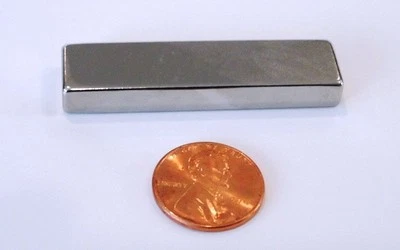 MAGNETIC WATER TECHNOLOGY New Neodymium Block Magnets N52 Grade 2" x 1/2" x 1/4" 14,200 Gauss Higher Power