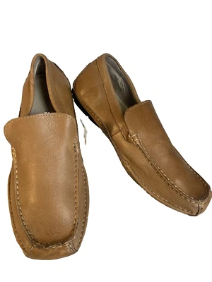 Mocasines cómodos Franco Fortini Max para hombre de cuero sin cordones marrón camel 9,5 Foto 1 de 4