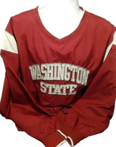 Russell Athletic Washington State Cougars Pullover V Neck Jacket Size XL  - Picture 1 of 15