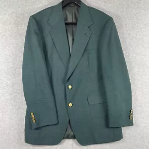 LACROSSE Herren 42 L grüner Blazer Sakko goldfarbene Knöpfe einfacher Schlitz gefüttert - Bild 1 von 13