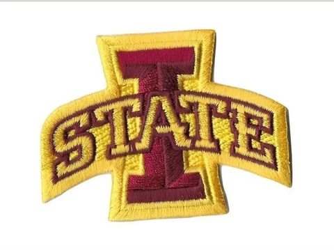 Iowa State Cyclones Patch Logo Iron On Embroidered 3" x 2" Nike Football Jersey Cover