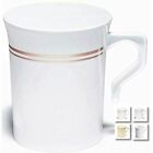 OCCASIONS 40 Mugs Pack, Heavyweight Disposable Wedding Party Plastic 8 Oz Cup