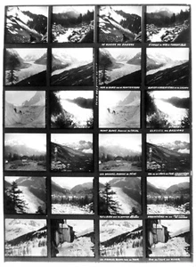Plaque Educa.Stereo.36.Haute-Savoie.Glacier.Mont Blanc.12 Vues Photos sur verre. - Bild 1 von 3