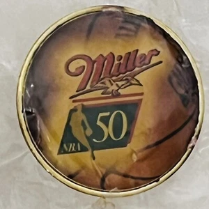 NBA Miller Bier 50 Jubiläum Anstecknadel Tie Tack Souvenir Button Pinback - Bild 1 von 4
