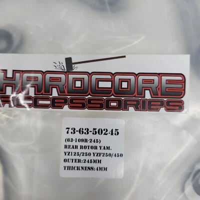 Nuevo rotor de freno de disco trasero para YAMAHA YZ250 YZ 250 1989 1990 1991 1992 1993-1997 Foto 1 de 4