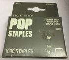 2X POP 1/4'' (6mm) Staples 1000 pack #100-4 (2 Packs)