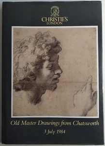 Christie's London Old Master Drawings from Chatsworth 3 July 1984 Hb - Foto 1 di 12