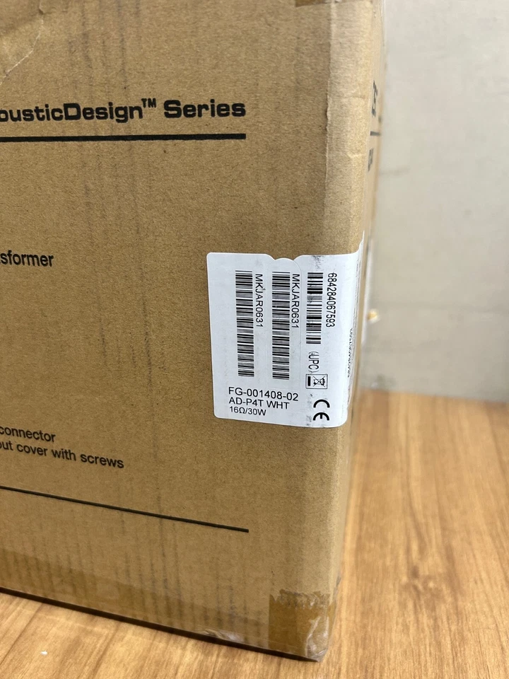 QSC AD-P4T-Wht (White) 4.5" Two-way pendant speaker, 70/100V transformer - Image 1 of 1