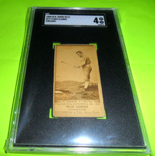 1887 N172 Old Judge Goodwin Baseball Card DAD CLARKE Chicago SGC 4 VG/EX