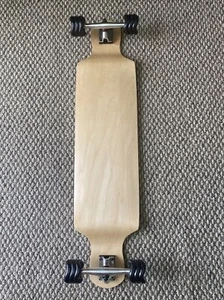 Drop Down Longboard 41” X 9.75” RKP 180mm Trucks Abec 7 Bearings Shark Wheels - Picture 1 of 7