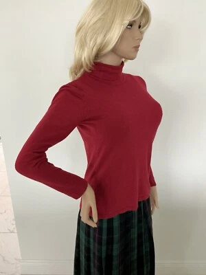 Suéter Covington Rojo Oscuro Cuello Alto L S Talla Mediana Nuevo Foto 1 de 4