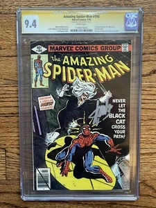INCREDIBILE SPIDER-MAN #194 CGC QUASI NUOVO 9.4 1979 FIRMATO STAN LEE 1A APPARIZIONE GATTO NERO - Foto 1 di 3