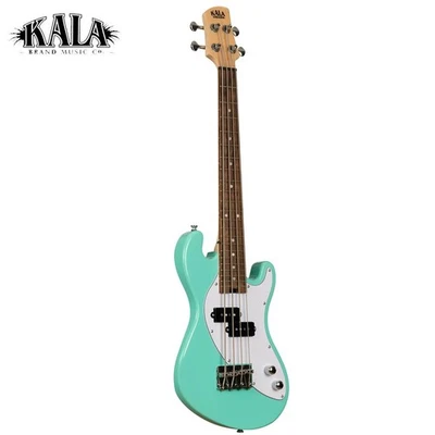 Kala Solid Body 4-String Surf Green Fretted U-BASS With Bag UBASS-SB-GN-FS - Image 1 of 4