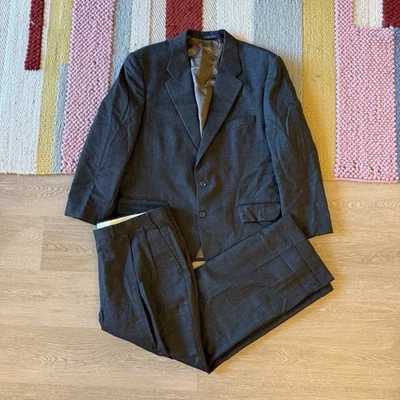 Traje de lana vintage Polo University Club Ralph Lauren de dos piezas talla 46R + 40x32 Foto 1 de 4