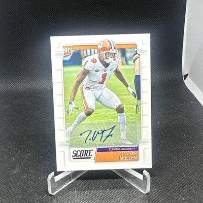 2019 Score #421 Trayvon Mullen Jr. RC Raiders Auto - Image 1 of 2