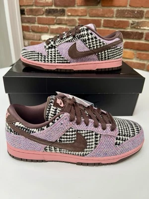 Talla 8.5 - Nike Harris Tweed x Dunk Low púrpura rosa W Foto 1 de 4