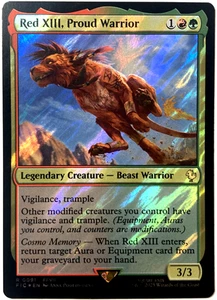 MTG Red XIII, Proud Warrior (Surge Foil) Commander: Final Fantasy 91 FF7 NM - Picture 1 of 6