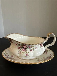 Royal Albert Cottage Garden Gravy Boat & Underplate Bone China England - Picture 1 of 7