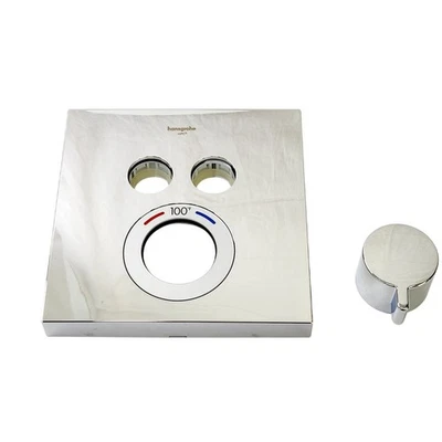 Válvula termostática cuadrada hansgrohe 15763001 ShowerSelect - Cromo Foto 1 de 4