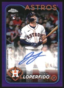 2024 Topps Chrome Update Autographs Purple Refractors #ACJOE Joey Loperfido /250 - Picture 1 of 2