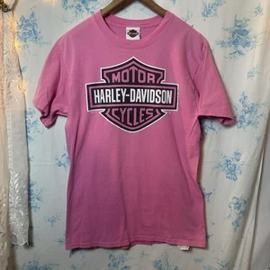 Harley Davidson Damen Pink Kurzarm Shirt Beefy Vintage Tee California - Bild 1 von 5